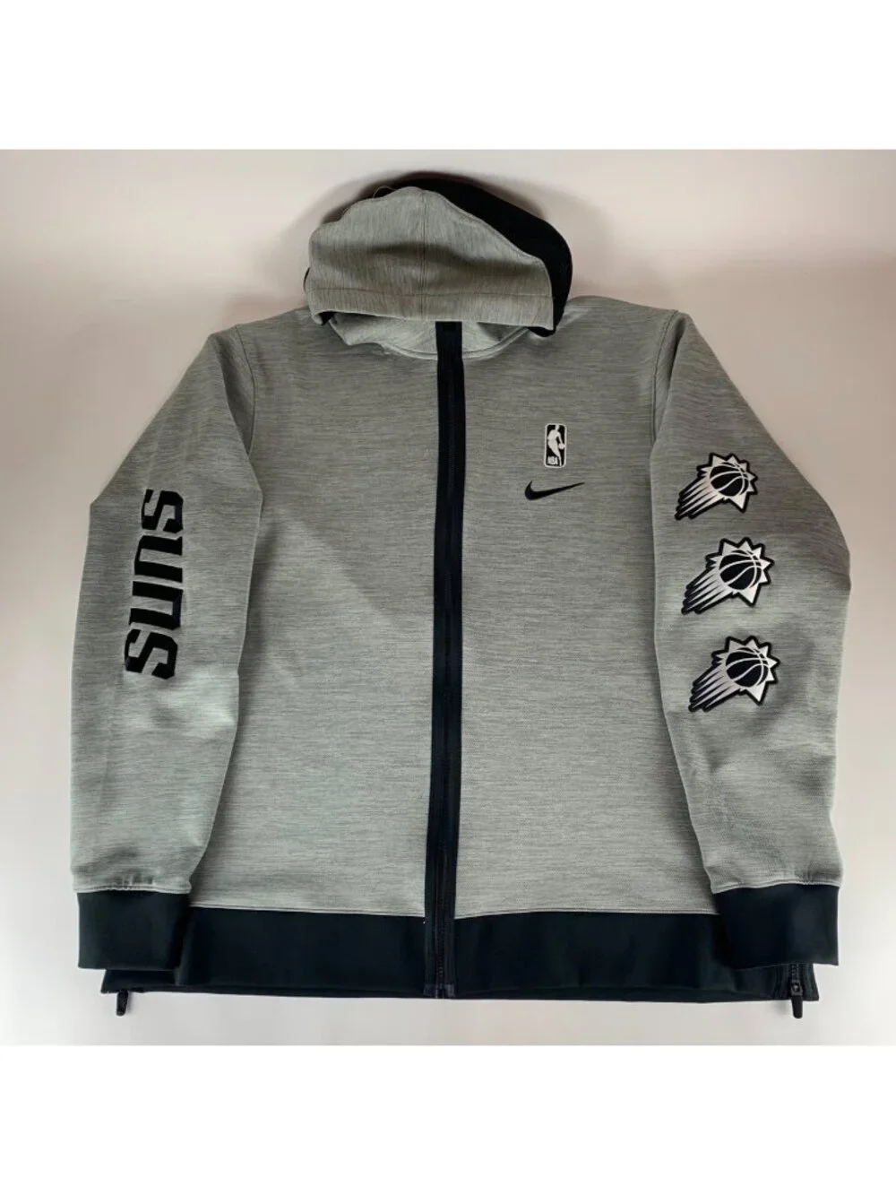 Phoenix Suns NBA Gray Nike Authentic Full Zip Hooded Shooting Jacket Mens 2XLT